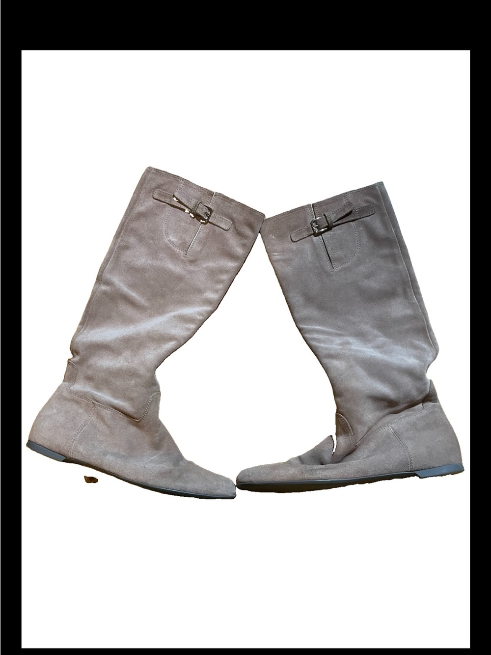 Sergio Rossi Women's Knee-High Suede Boots size 37 US 6-6.5 made in italy